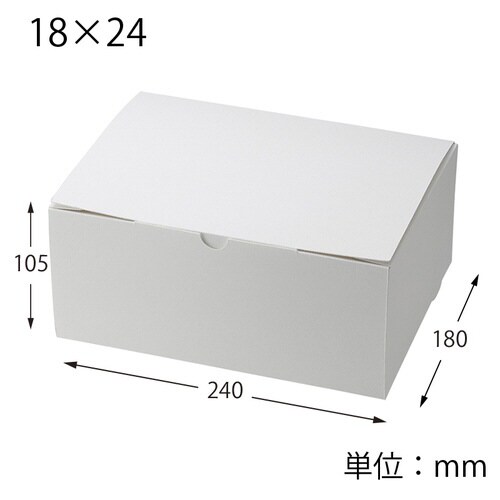 スリムエコケーキ箱 白 18×24 50枚入×2