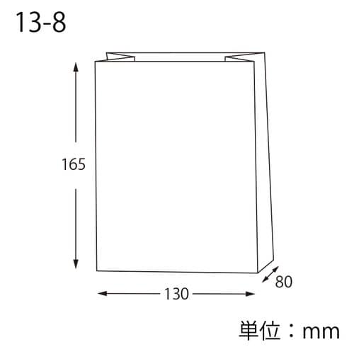 NF窓付耐油角底袋13ー8未晒無地 100枚入×5