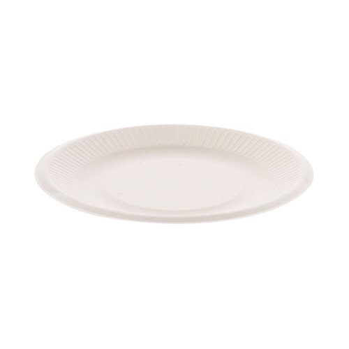 バガスプレート ホワイト 15cm 50枚入×24