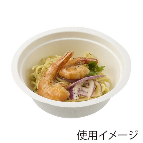 バガスどんぶり ホワイト350ml 50枚入×24