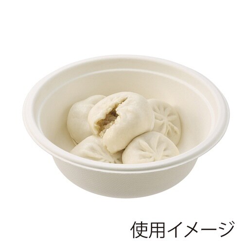 バガスどんぶり ホワイト600ml 50枚入×16