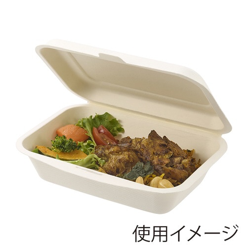 バガスフードパック 白 450ml 50枚入×12