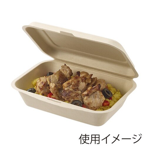 バガスフードパック未晒 450ml 50枚入×12