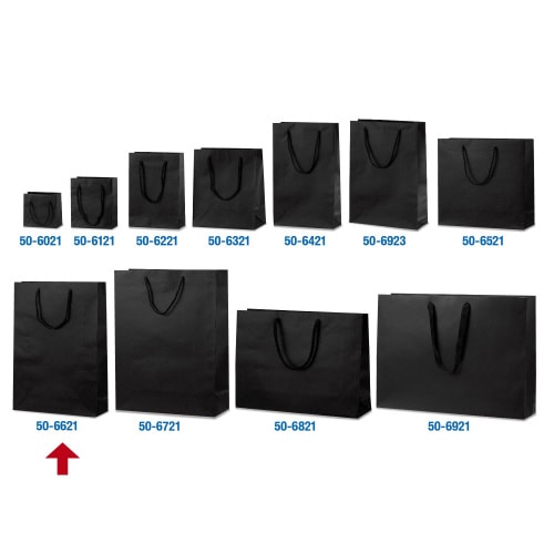 手提げ袋 マットブラック 320×110×450