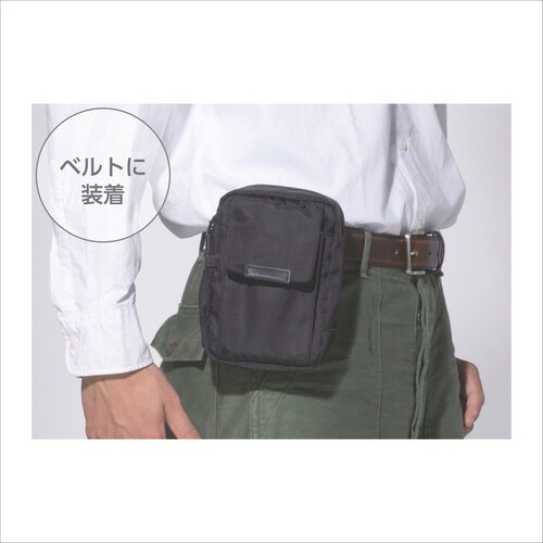 マルチホルダー2方ファスナー(ブラック)×3