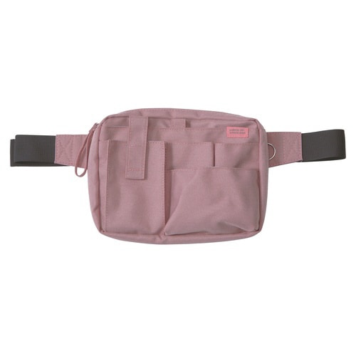 文具エプロンバッグ マチ付(ピンク)×2