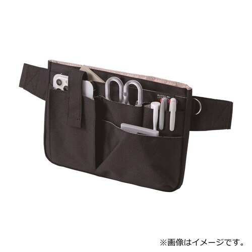 文具エプロンバッグ(ブラック)×2