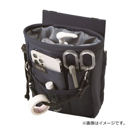文具エプロンバッグ 巾着(ネイビー)×2
