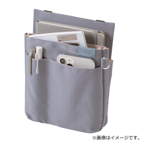 文具エプロンバッグ 薄マチ(ブルー)×2