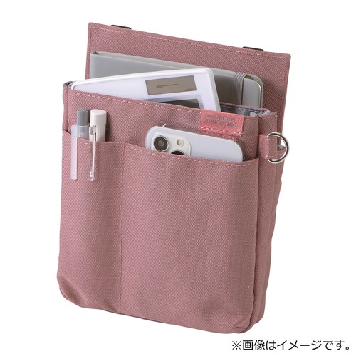 文具エプロンバッグ 薄マチ(ピンク)×2