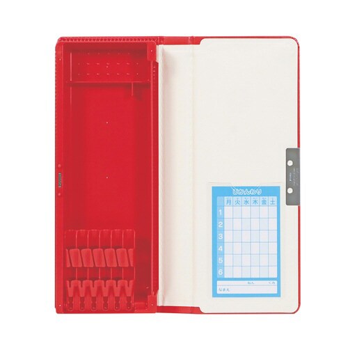 合皮筆入(レッド)×5