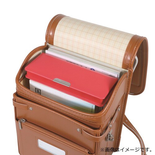 合皮筆入(レッド)×5