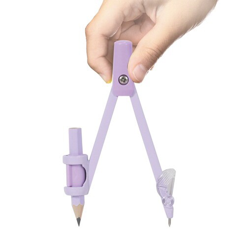 回しやすい算数コンパス(パープル)×5