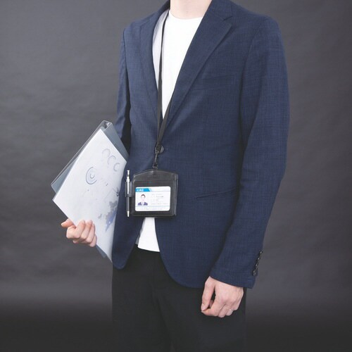 メモ&IDホルダー(ブラック)×2