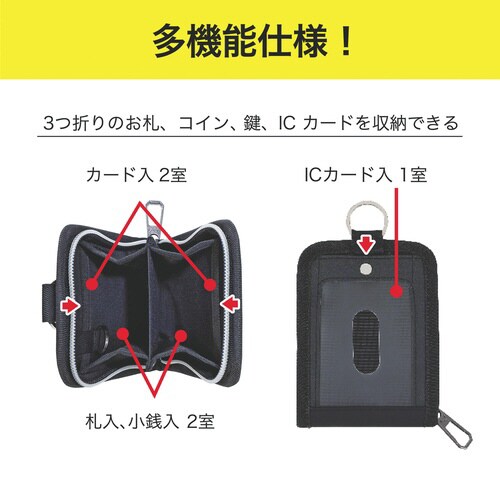 縦型マルチウォレット(ブラック)×2