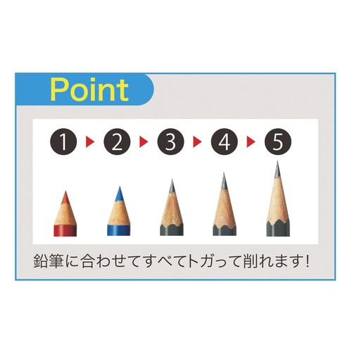 鉛筆削りトガール(ブルー)×5