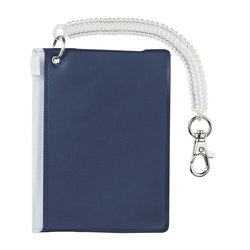 小銭入れ付パスケース(ブルー)×3