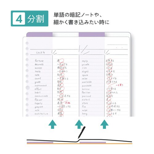 わけありしたじき4分割・パープル×10