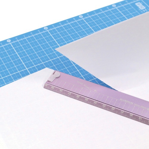 折りたたみアルミ定規(パープル)×5