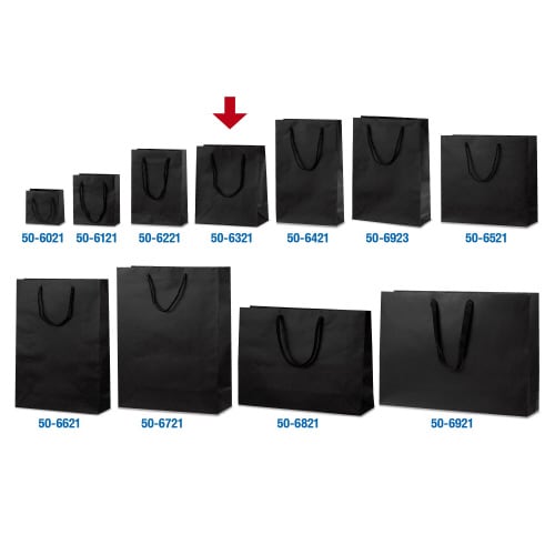 手提げ袋 マットブラック 220×120×260