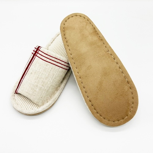 スリッパ ナチュラルクロス外縫い Mサイズ