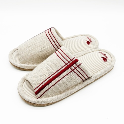 スリッパ ナチュラルクロス外縫い Mサイズ