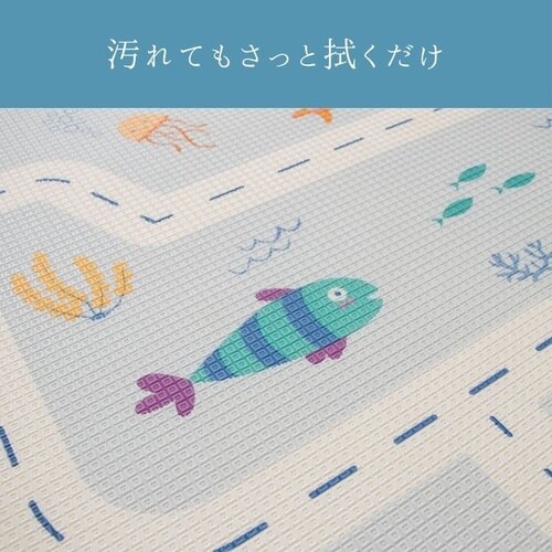 キッズカーペット BD地図 100×150cm