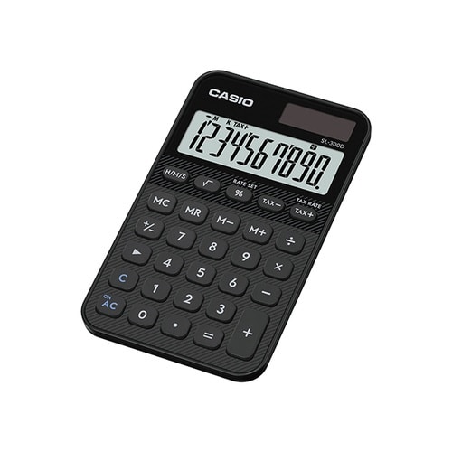 カシオ カラフル電卓 ノート型 ブラック