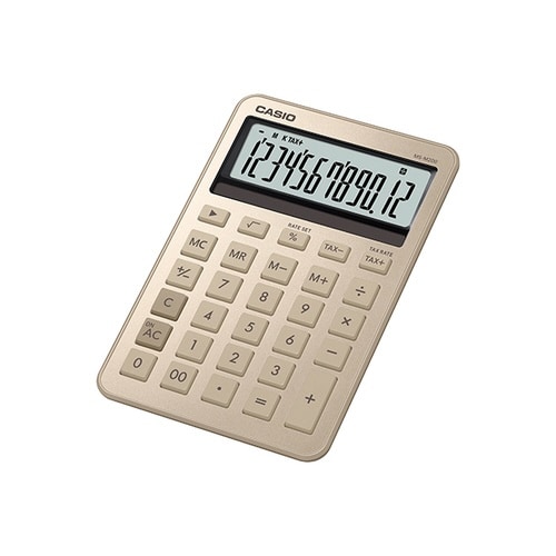 カシオ スタイリッシュ電卓 ミニジャスト ゴールド