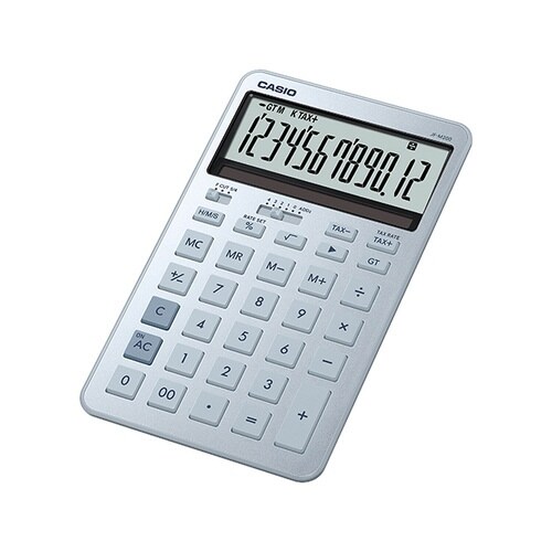 カシオ スタイリッシュ電卓 ジャスト型 ブルー