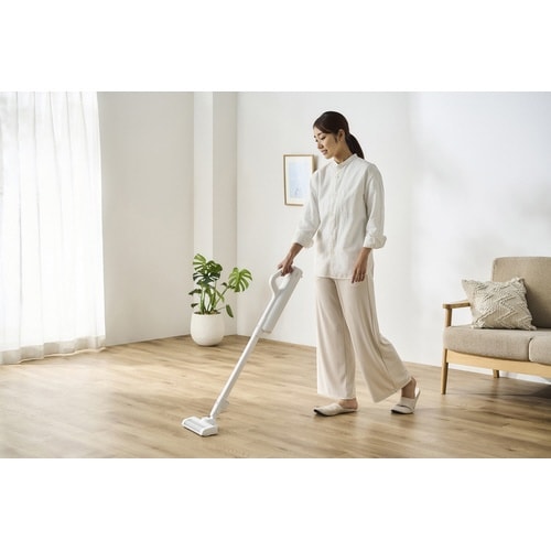 充電式紙パックスティッククリーナー ホワイト