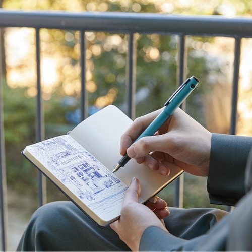 万年筆 ライティブ ネイビー 中字×5