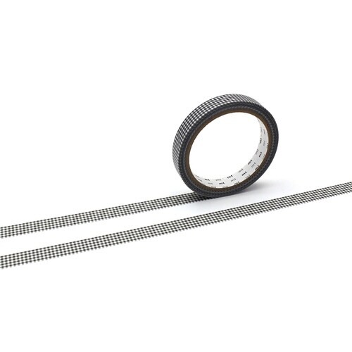 ラージコア細ギンガムチェック・BK強粘着×15