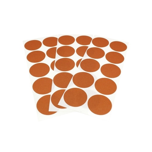 丸シールシート30マットバーントオレンジ×10