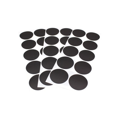 丸シールシート30マットブラック×10