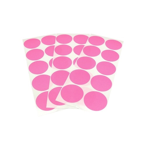 丸シールシート30ショッキングピンク×10