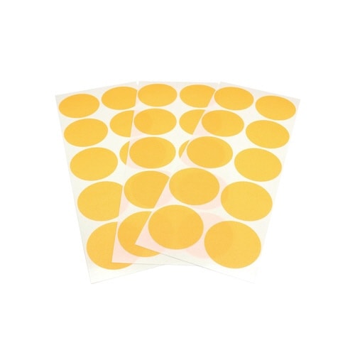 丸シールシート30ショッキングオレンジ×10