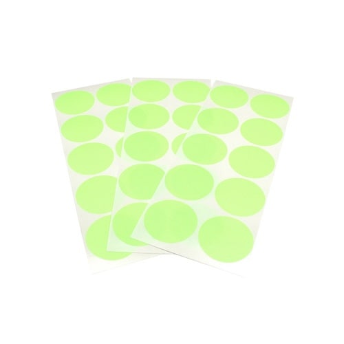 丸シールシート30ショッキンググリーン×10