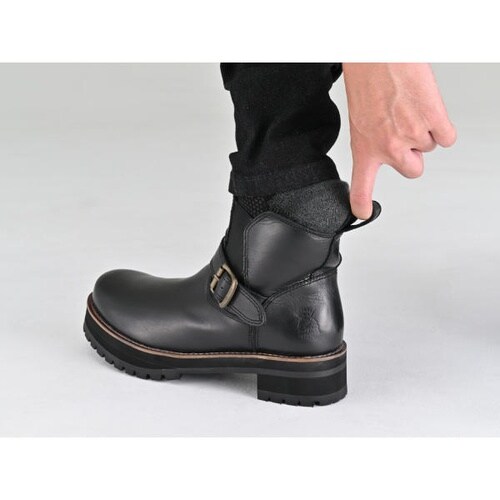 HBS−008+ サイドゴアブーツ カラー:ブラッ