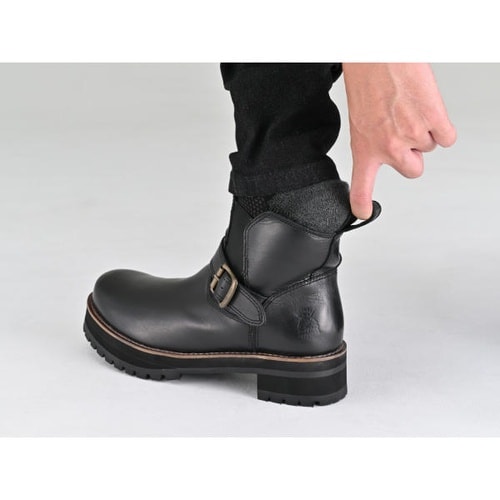 HBS−008+ サイドゴアブーツ カラー:ブラッ