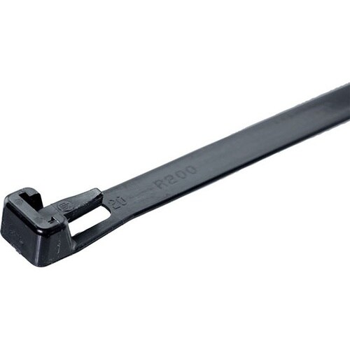 リリース式 結束バンド 200mm ブラック 5本