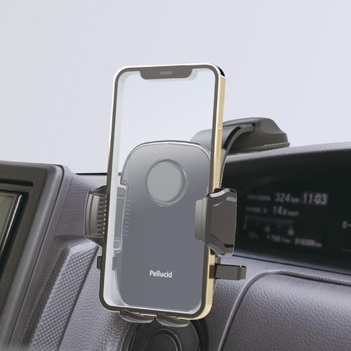 ワンタッチスマホホルダー フレキアーム吸盤