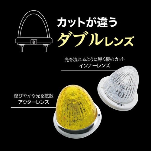 牙龍マーカーランプ(LED光源) カラー:イエロー