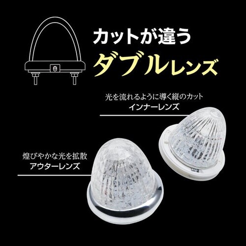 牙龍マーカーランプ(LED光源) カラー:ホワイト