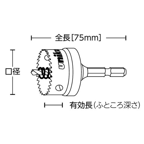 ハイスホールソー充電 HSSJTB−31