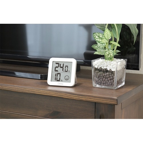 デジタル温湿度計 リテーモ・ライト ホワイト