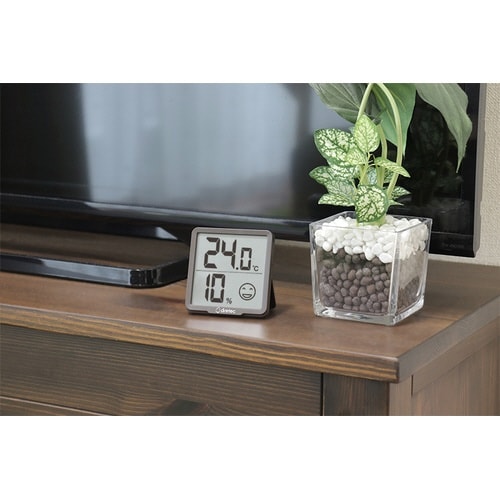 デジタル温湿度計 リテーモ ブラウン