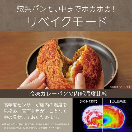 オーブントースター KOS−1237/W