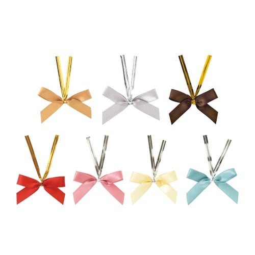 サテンリボンワイヤータイブラウン−2 50個