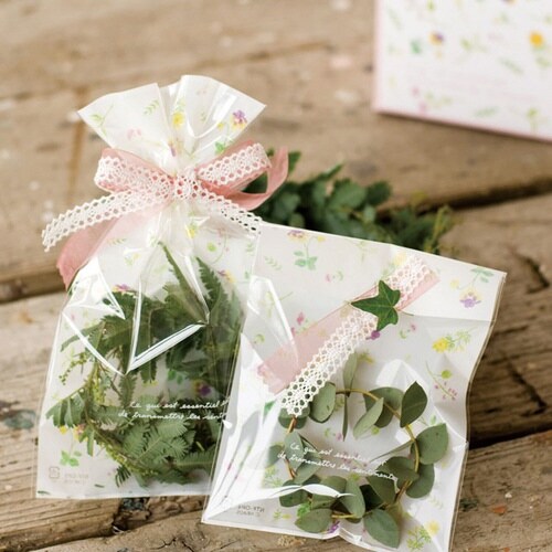 ナチュラルフラワーOPPギフトバッグ−3 50枚